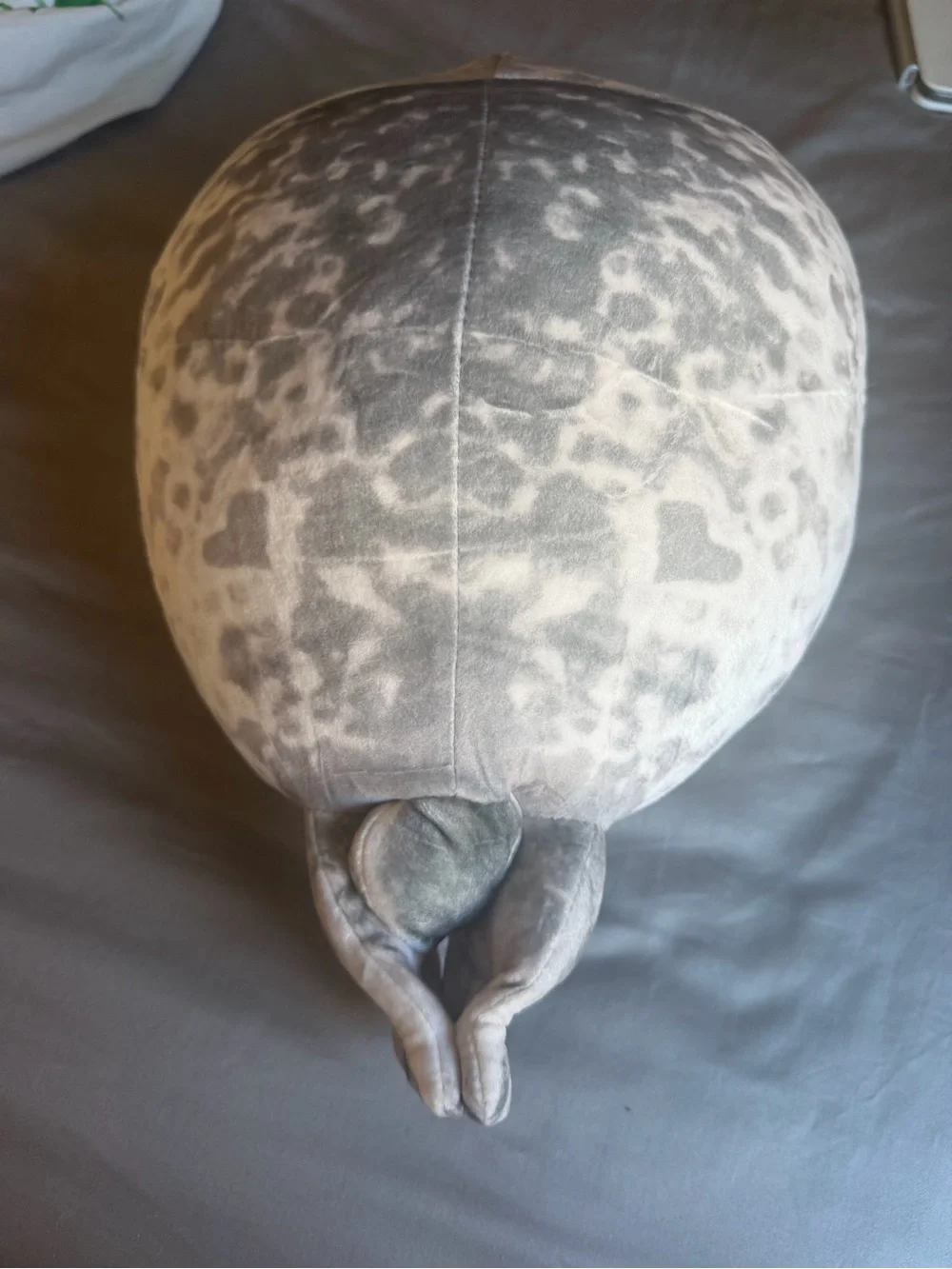 Gray Seal Plush Accent Pillow - Soft Decorative Cushion